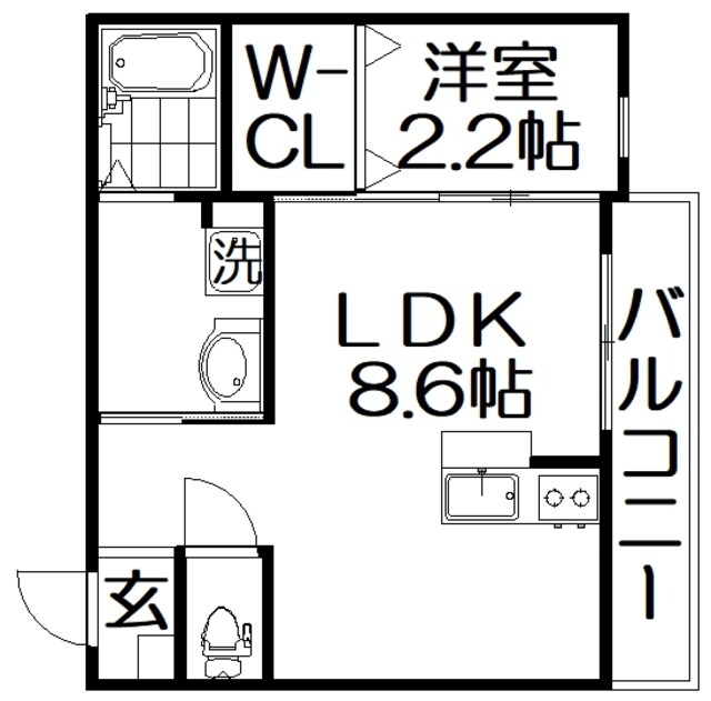 リアフラッツ香里園NORTHの物件間取画像