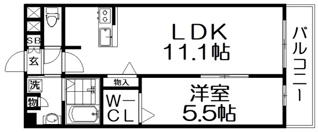 Syan Cubeの物件間取画像