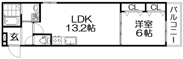 ハルミール忍ケ丘の物件間取画像