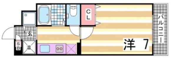 三ノ宮駅 徒歩5分 2階の物件間取画像