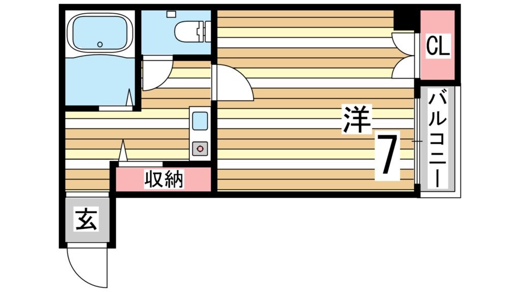 ブロスコート住吉の物件間取画像