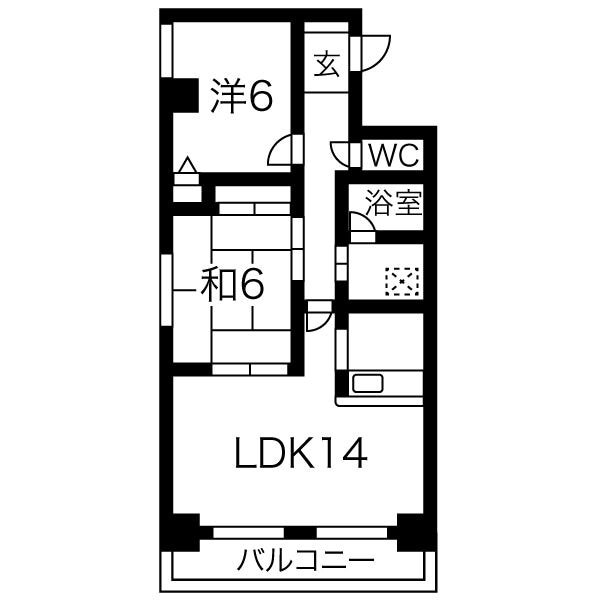 エリム摩耶の物件間取画像