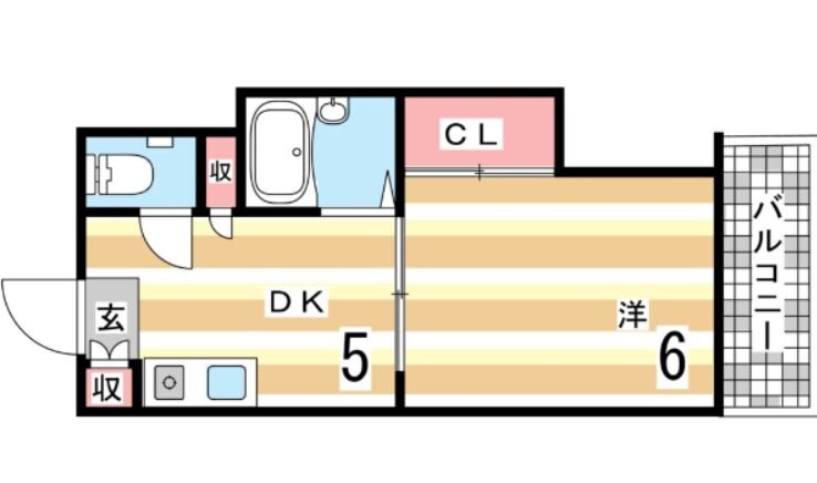 六甲駅 徒歩12分 2階の物件間取画像