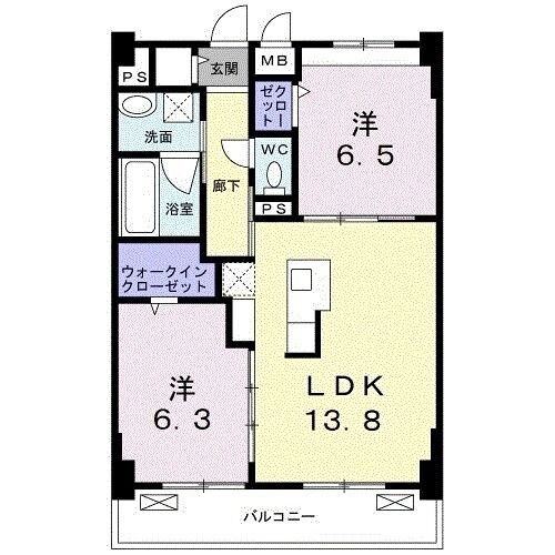 甲子園口駅 徒歩10分 4階の物件間取画像