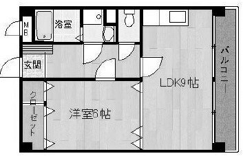 大久保駅 徒歩3分 1階の物件間取画像