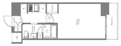 エステムコート神戸ハーバーランド前IVベイライトの物件間取画像