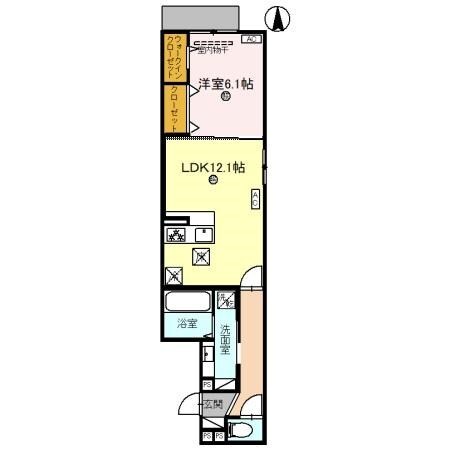 西宮駅 徒歩10分 1階の物件間取画像