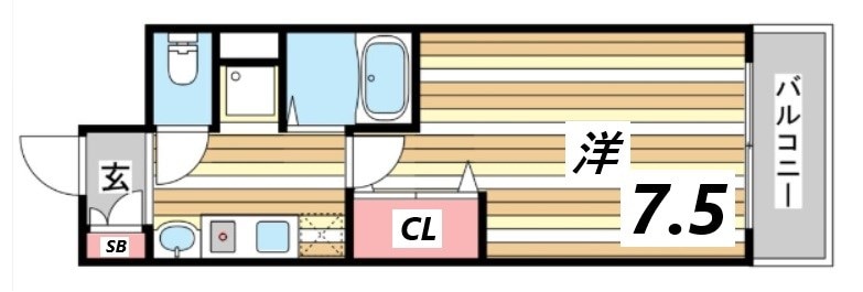 住吉駅 徒歩7分 9階の物件間取画像