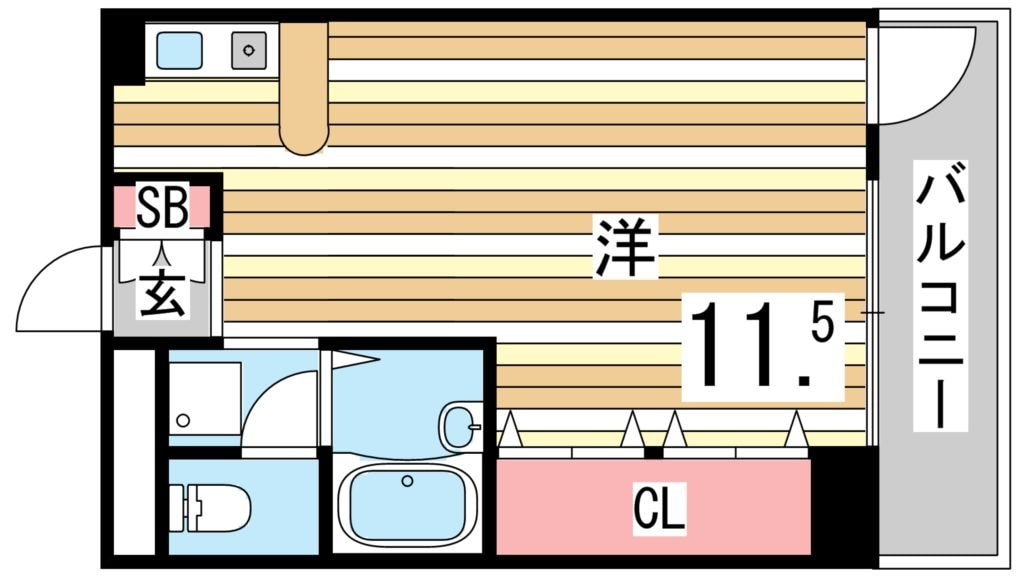 リッジヴィラ魚崎の物件間取画像