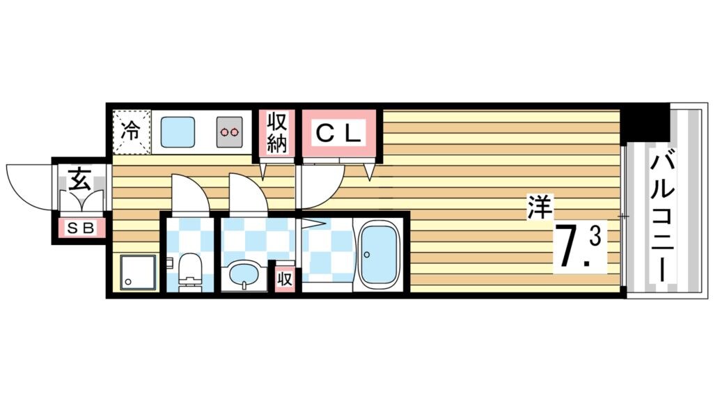 神戸駅 徒歩6分 15階の物件間取画像