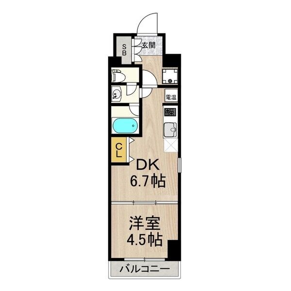 インブルーブ三宮イーストの物件間取画像