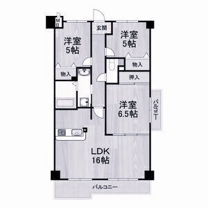 西宮北口駅 徒歩15分 5階の物件間取画像