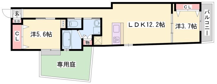 ブロンテ大久保の物件間取画像