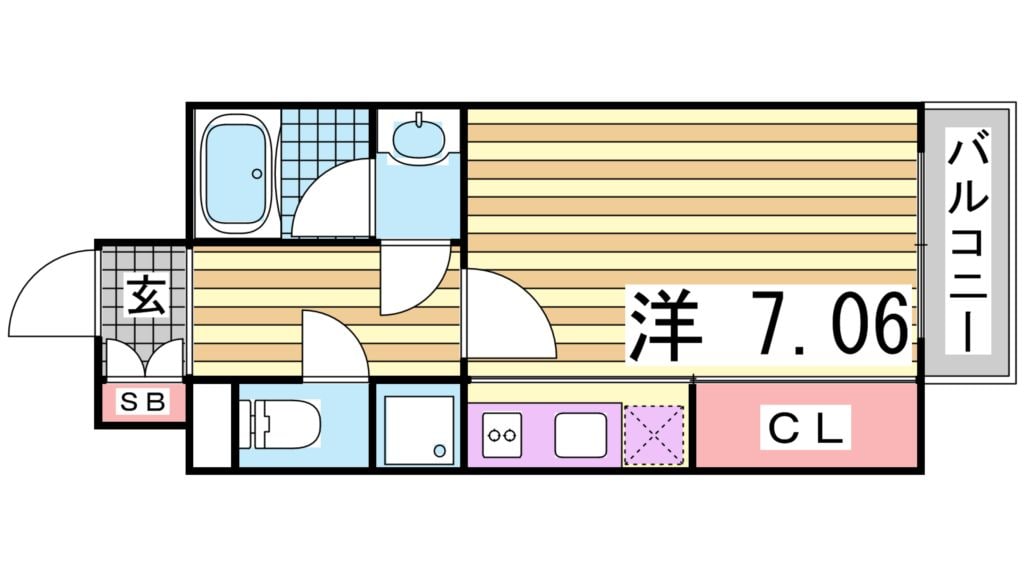 アーバングリーン神戸元町の物件間取画像