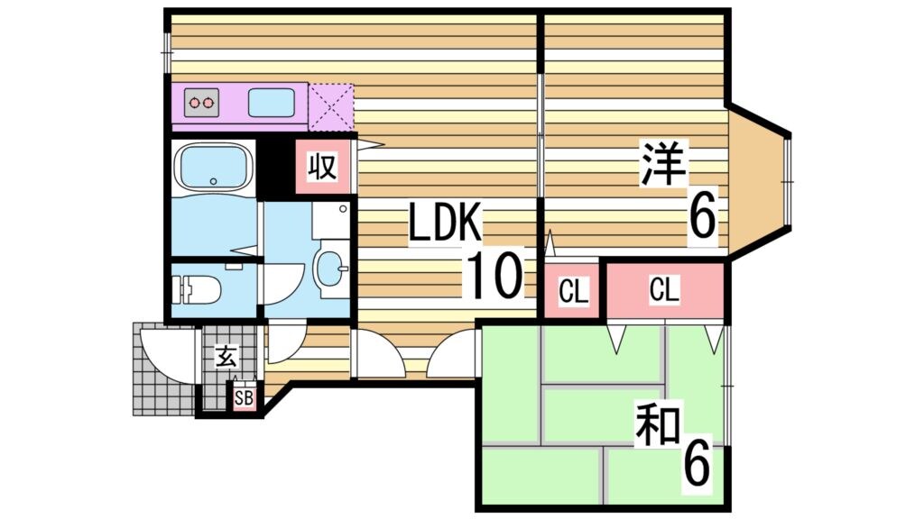 アンジェリークの物件間取画像