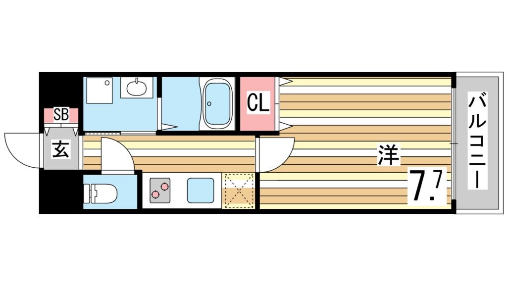 ピアグレース神戸の物件間取画像