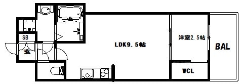 元町駅 徒歩5分 4階の物件間取画像