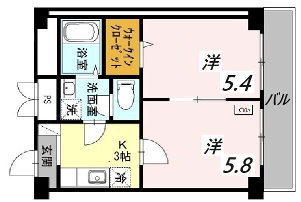 クレール久保の物件間取画像