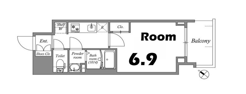 GENOVIA神戸湊川公園の物件間取画像