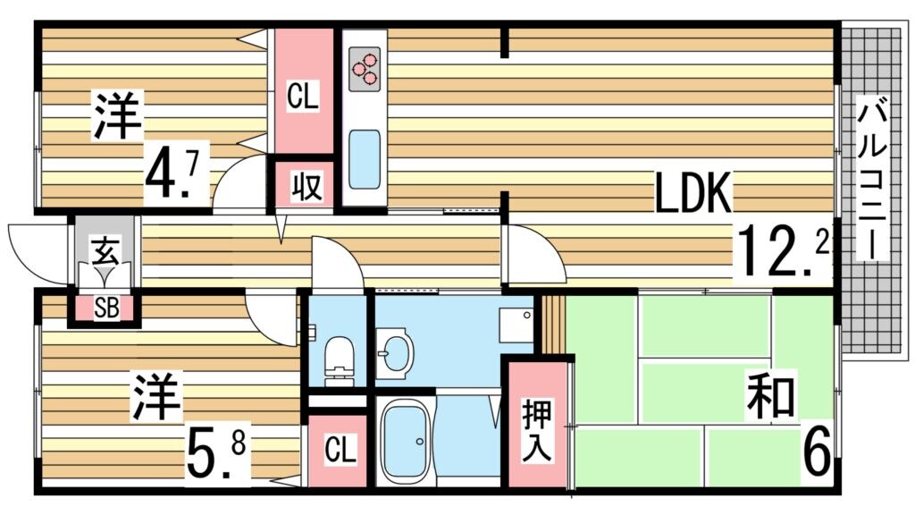 シティ南落合の物件間取画像