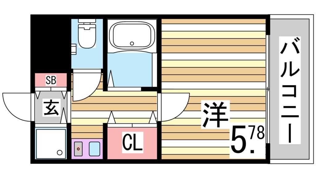 西元町駅 徒歩1分 9階の物件間取画像