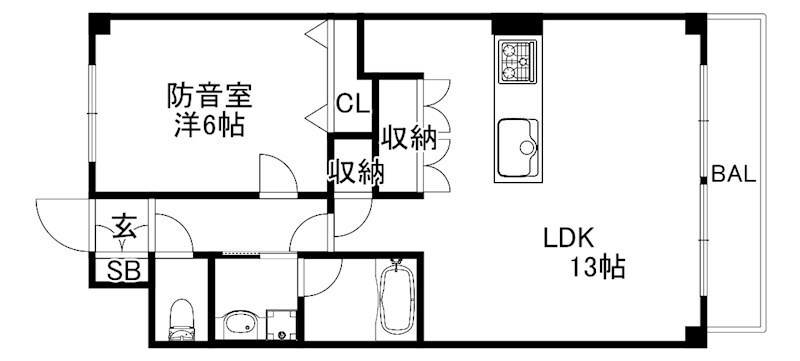 王子公園駅 徒歩8分 1階の物件間取画像