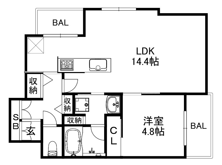 兵庫駅 徒歩7分 7階の物件間取画像