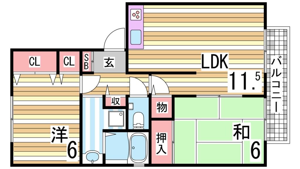 五社駅 徒歩15分 2階の物件間取画像