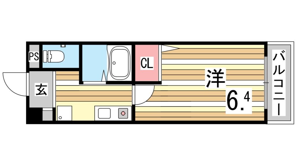 高速長田駅 徒歩4分 5階の物件間取画像