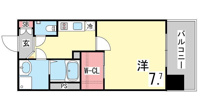 神戸駅 徒歩6分 2階の物件間取画像