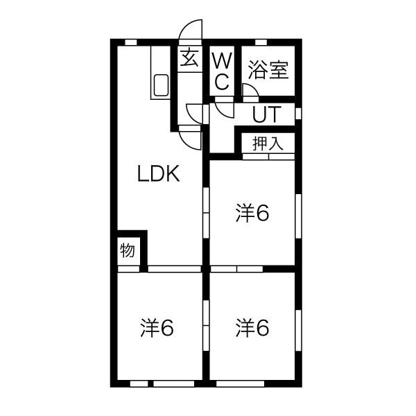 一明マンションの物件間取画像