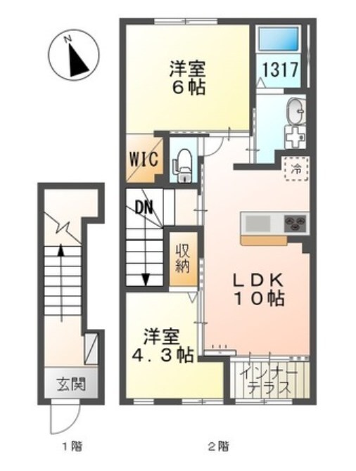 ルミナスピュア神戸の物件間取画像