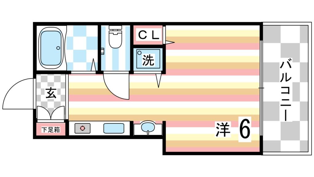 プレサンス神戸裁判所前の物件間取画像