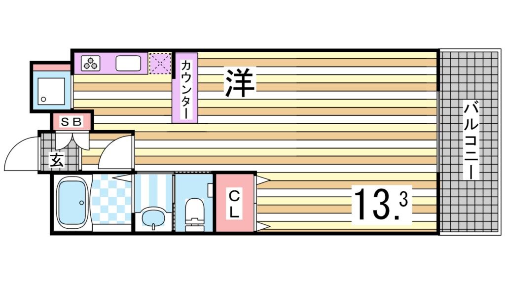 神戸駅 徒歩4分 3階の物件間取画像