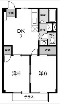 大久保駅 バス15分  北場下車：停歩4分 1階の物件間取画像