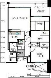 白鷹苦楽園マンションの物件間取画像