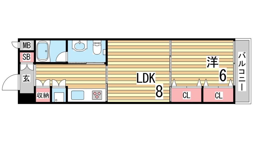 新長田駅 徒歩5分 5階の物件間取画像