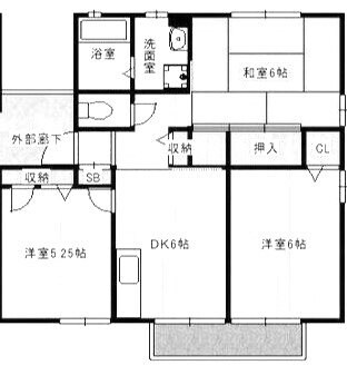 グリーンヒル朝霧５の物件間取画像