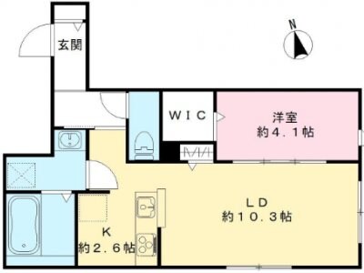 オリビア苦楽園の物件間取画像