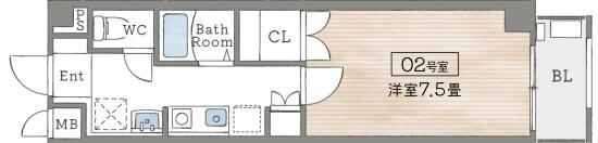 ララソル芦屋の物件間取画像