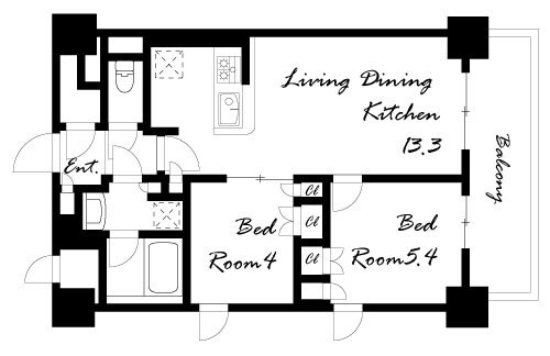 ブランシエスタ西宮の物件間取画像
