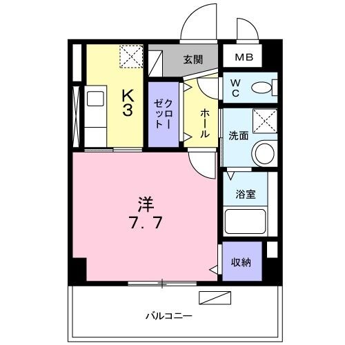 カージェ緑風館の物件間取画像