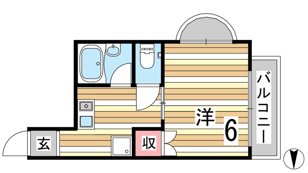 摂津本山駅 徒歩3分 2階の物件間取画像