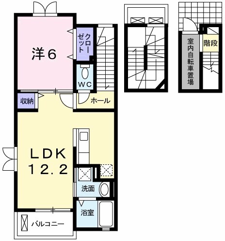 サンフローラＭ－Ｃの物件間取画像