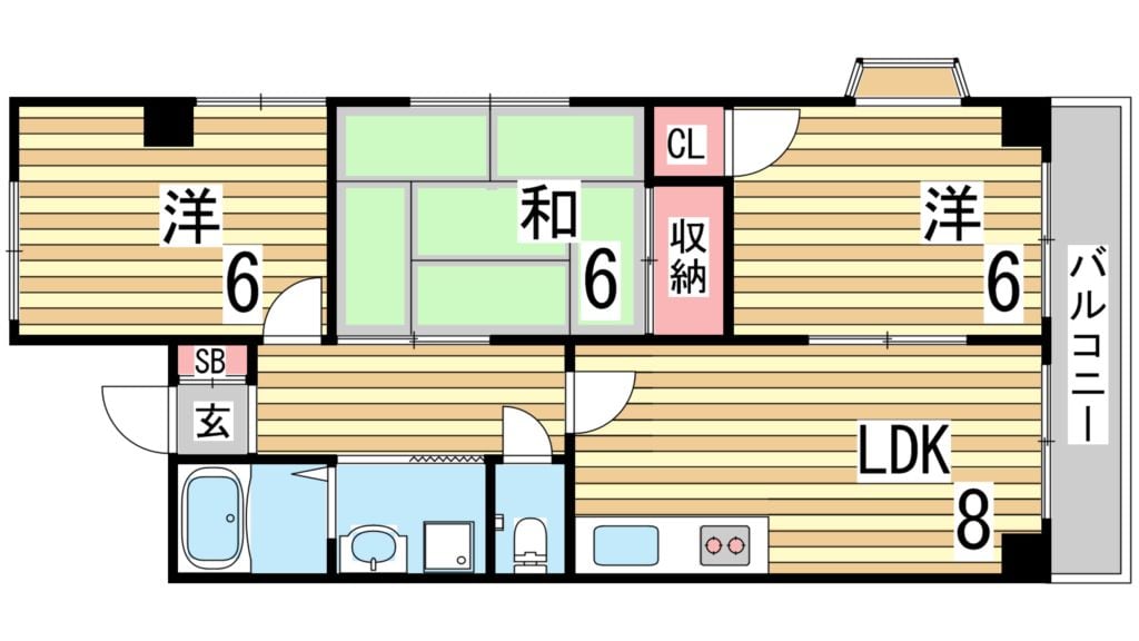 ドゥエル須磨浦の物件間取画像