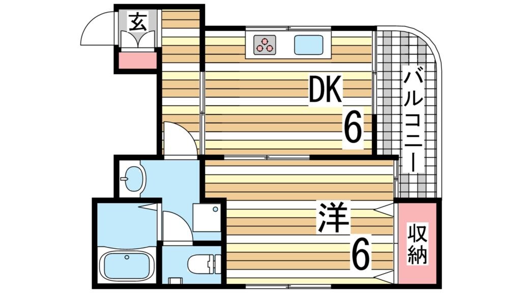 三ノ宮駅 徒歩9分 2階の物件間取画像