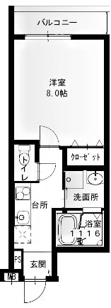 フジパレスさくら夙川イーストの物件間取画像