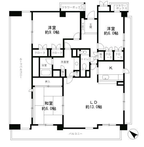 パーク・ハイム六甲八幡町の物件間取画像