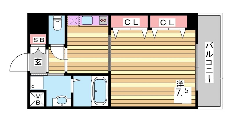 兵庫駅 徒歩7分 3階の物件間取画像