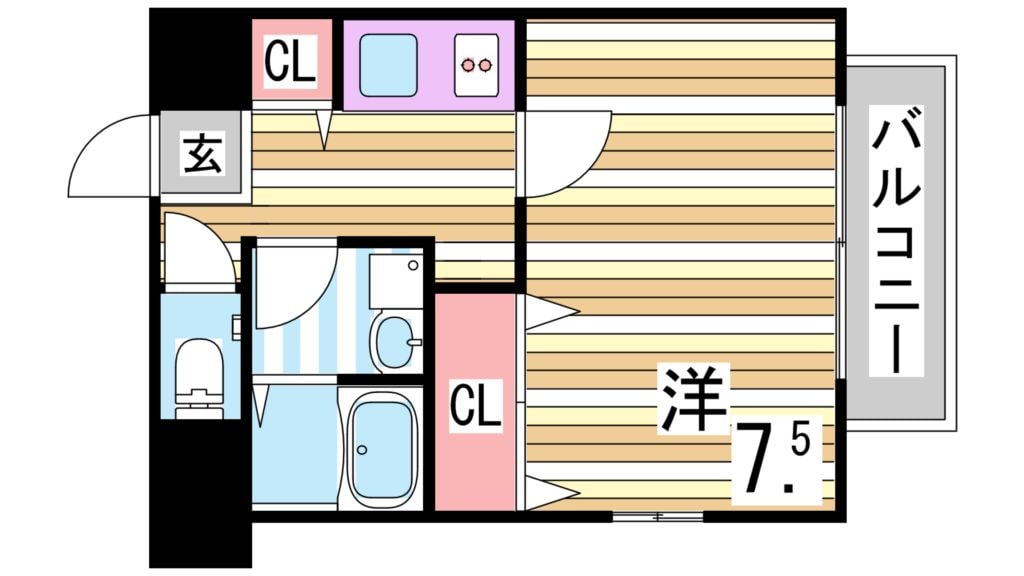 WELLBEAR新神戸の物件間取画像